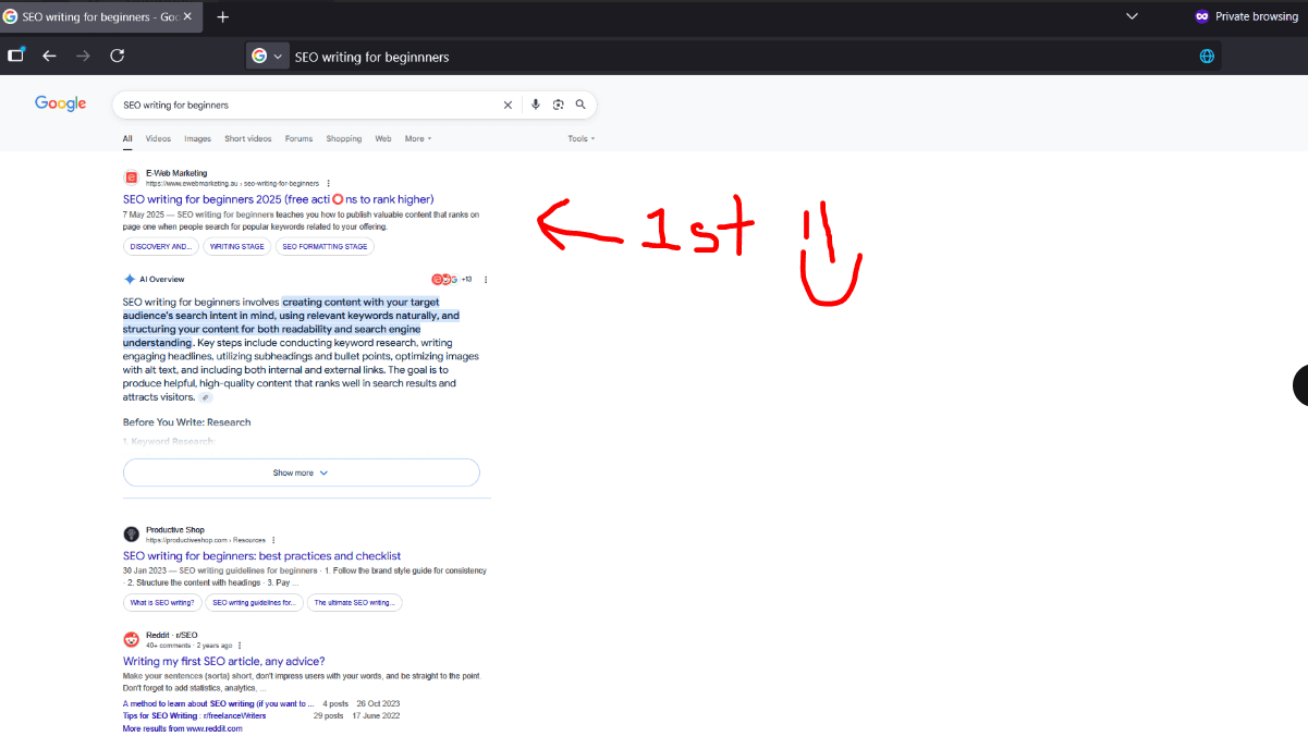 High-ranking SEO page title examples for page one