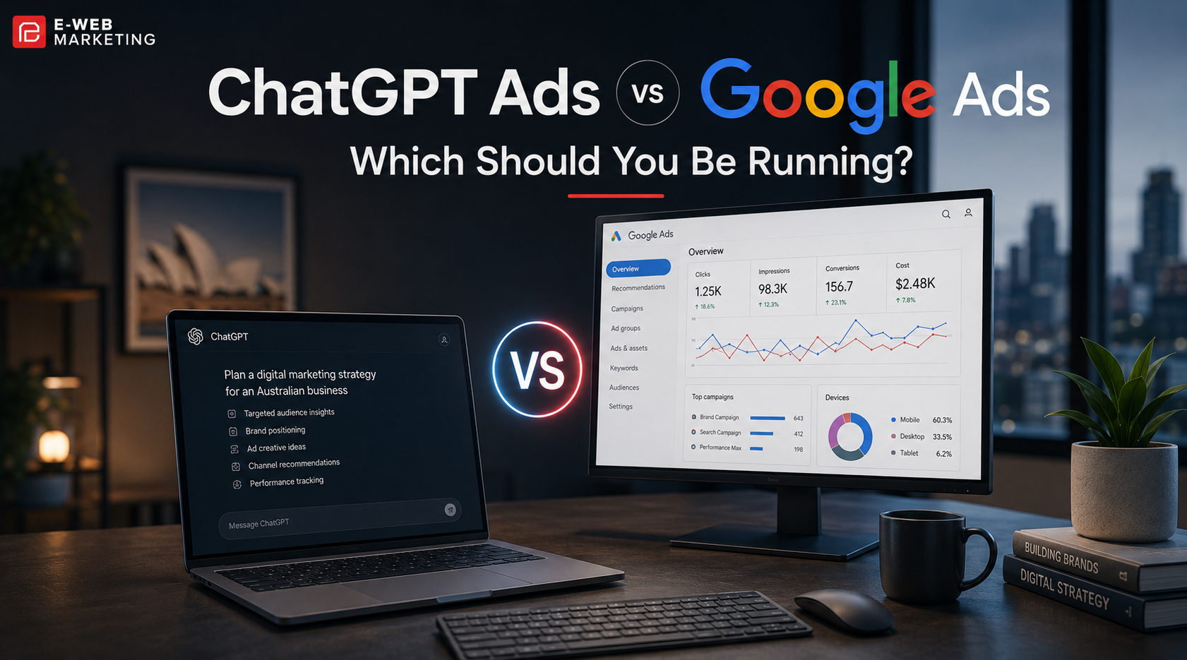ChatGPT Ads vs Google Ads comparison for Australian businesses in 2026
